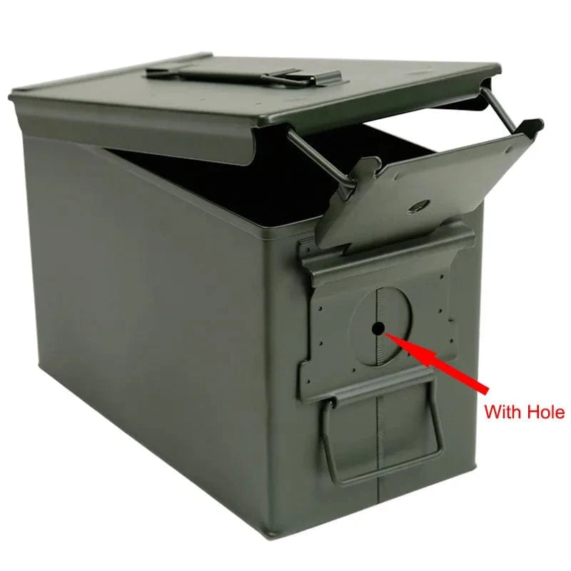 STRONGHOLD 50 Cal Steel Ammo Can – Lockable Military-Style Waterproof Storage Box