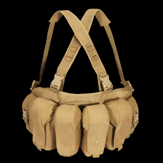CHICOM VT-1071 TACTICAL CHEST RIG – 4 Mag + 2 Utility Pouch Loadout