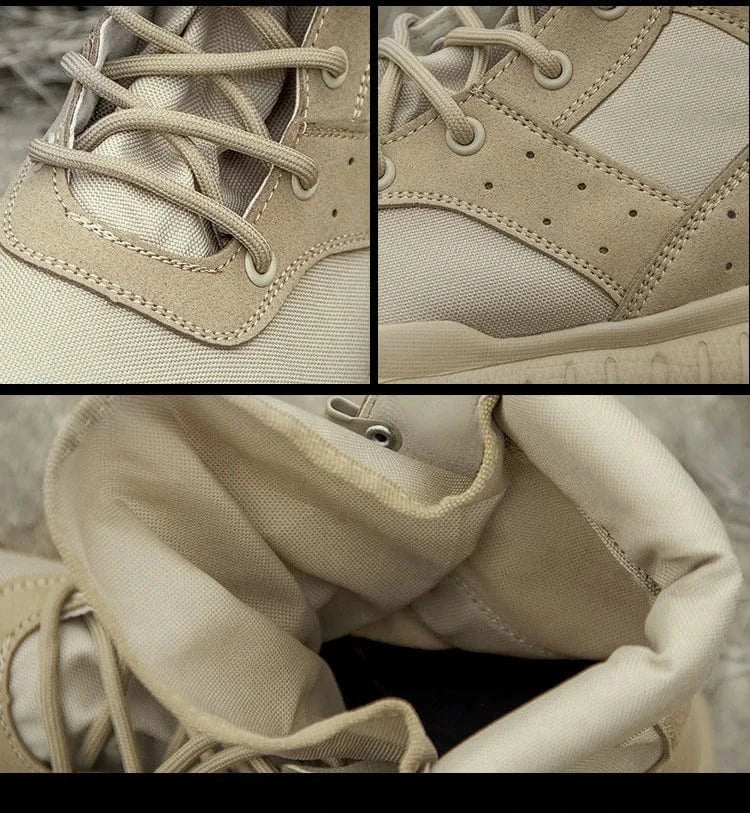DUSTFLEX S5 – Lightweight Mesh Tactical Boots, Breathable Canvas, Mid-Calf Build