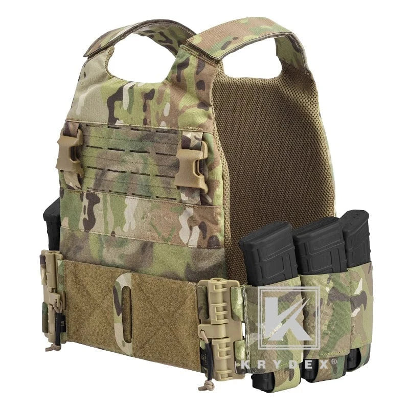 KRYDEX Elastic Quick Release Cummerbund with 4 AR Mag Pouches – Tactical Stretch Vest Side Panel (2pcs)