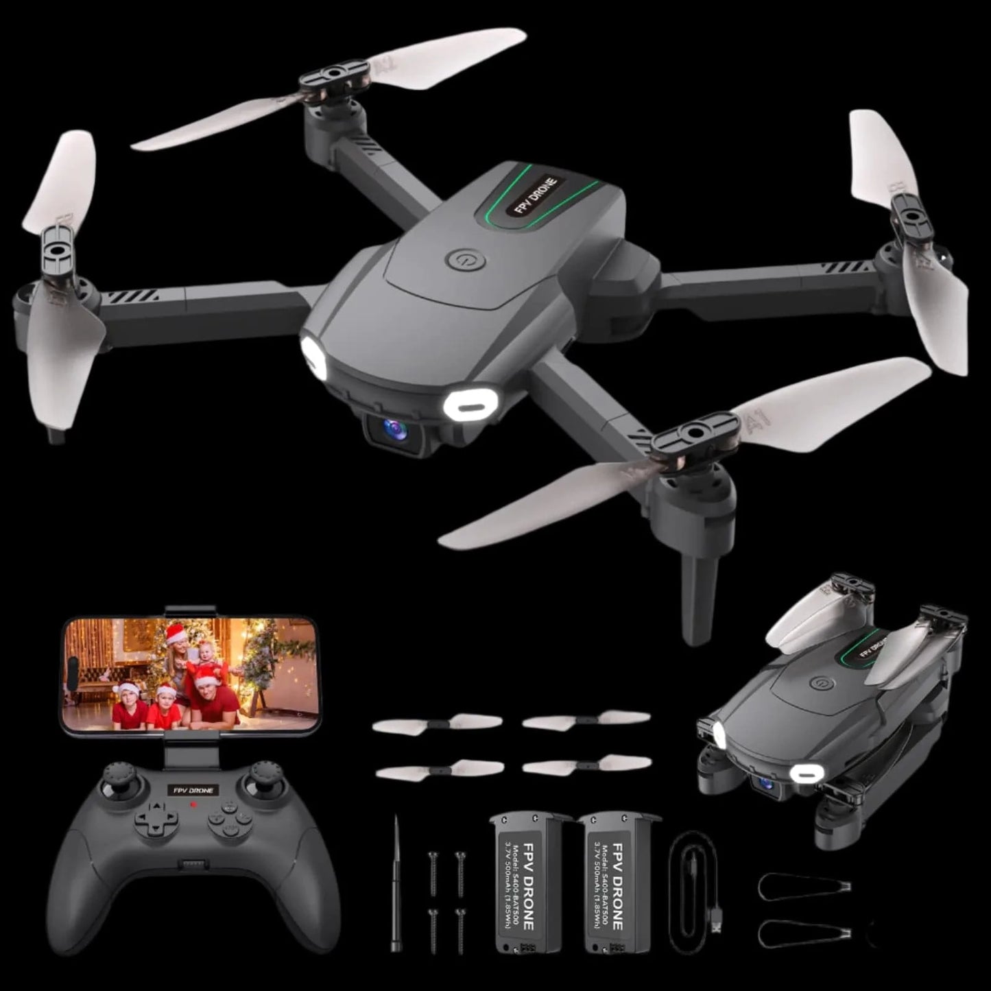 WASP MINI Z10 – Tactical Pocket Drone with 1080P Recon Camera + Dual Battery System