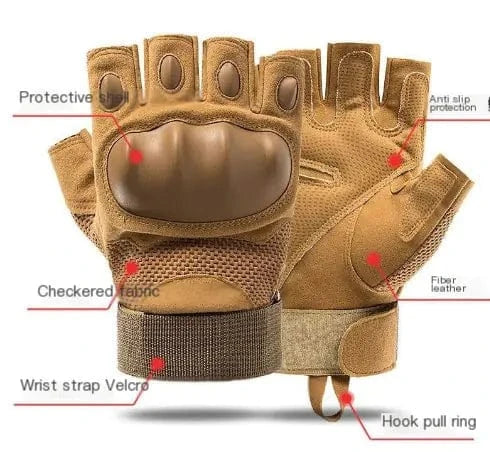 RAVEN MK-II Half-Finger Tactical Gloves – Reinforced Combat Grip