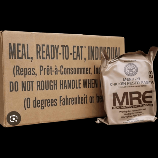 RAVEN-12 MRE Military Meal Case – Full Box, Menu A with Heaters (2026–2027 Inspection Date)