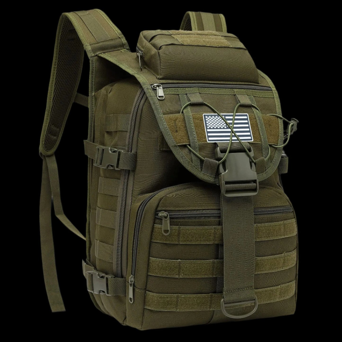 GEARFORCE B35 – Tactical Survival Backpack (35L, Green)