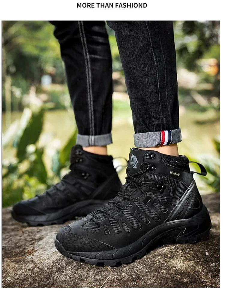 PHANTOM X1 – Tactical Canvas Boots, Lace-Up Ankle, EVA Sole, Outdoor Spring-Autumn Combat Style