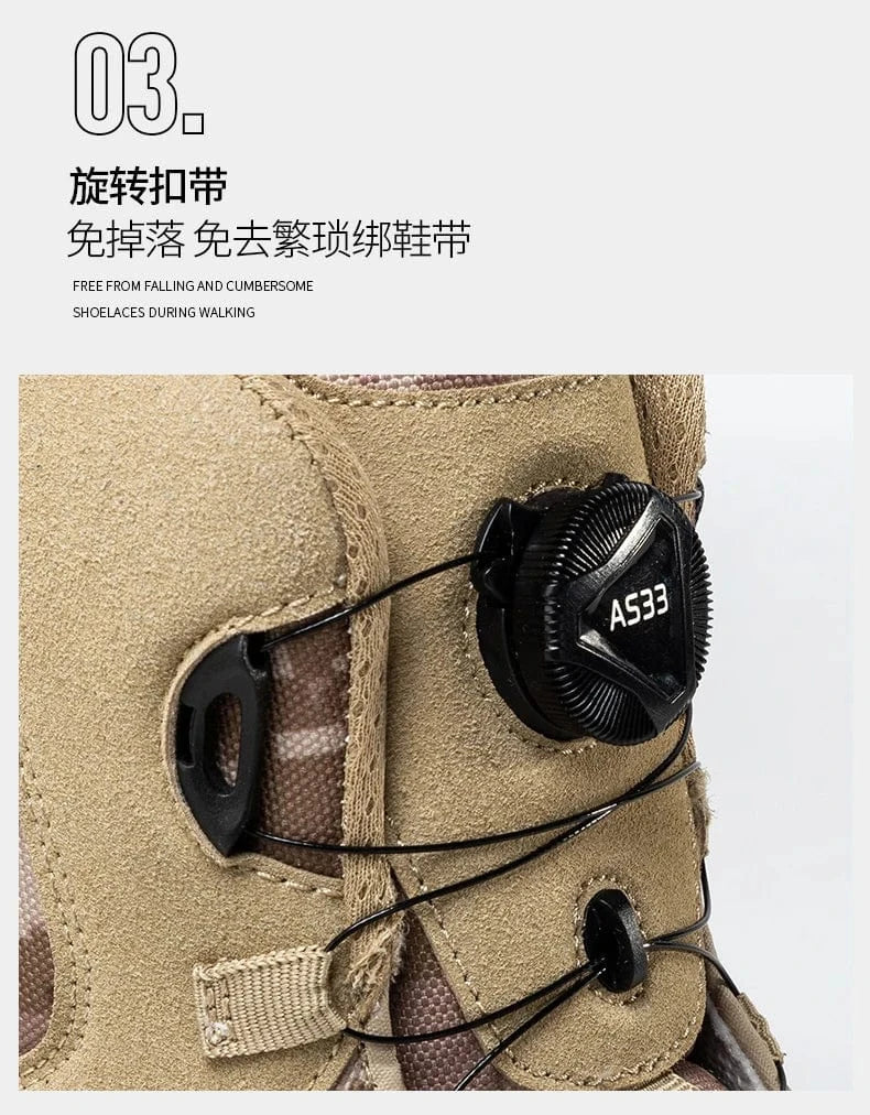 RAIDCORE V6 – Tactical Ankle Boots, Zip-Up, Waterproof, Desert-Ready Combat Sole