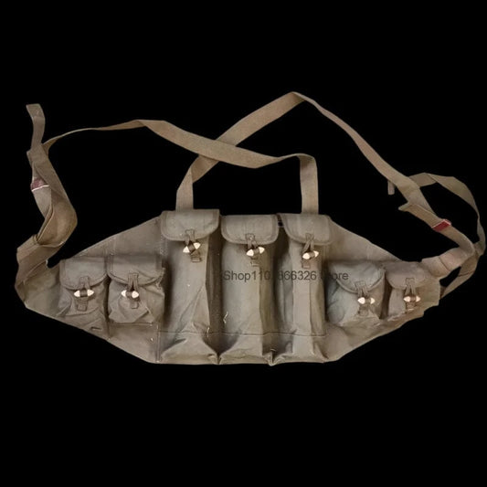 TYPE 56 LIFCHIK-1 – Classic AK Chest Rig | Canvas Carrier | 3-Cell Mag Pouch | Field Ready