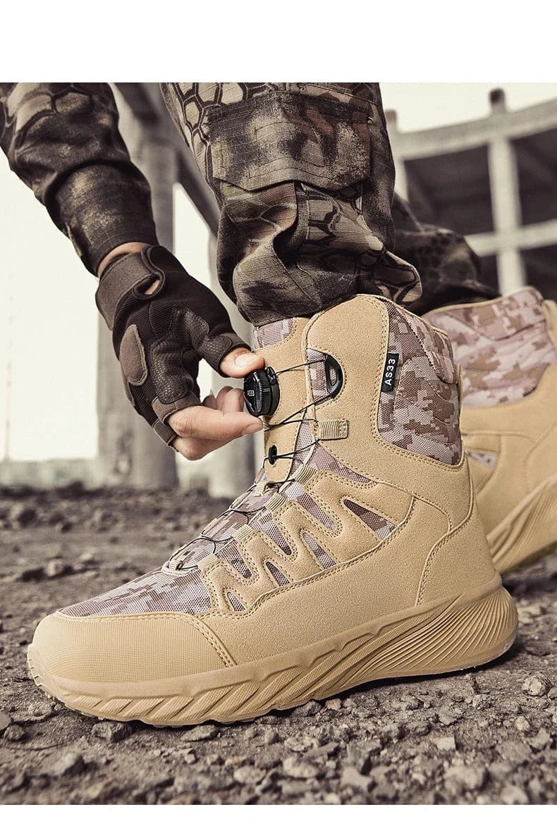 RAIDCORE V6 – Tactical Ankle Boots, Zip-Up, Waterproof, Desert-Ready Combat Sole