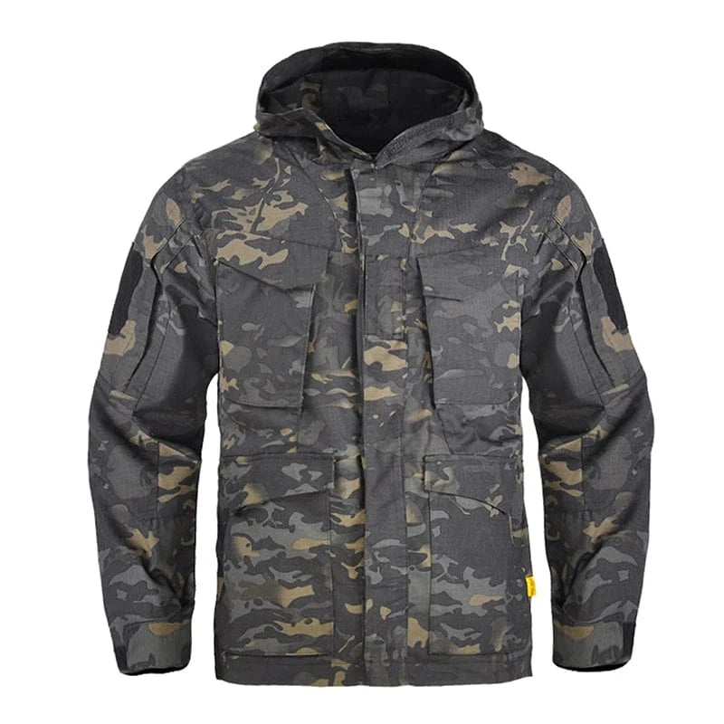 M65 WARCORE TACTICAL JACKET – Waterproof Military Field Shell with 10 Gear Pockets