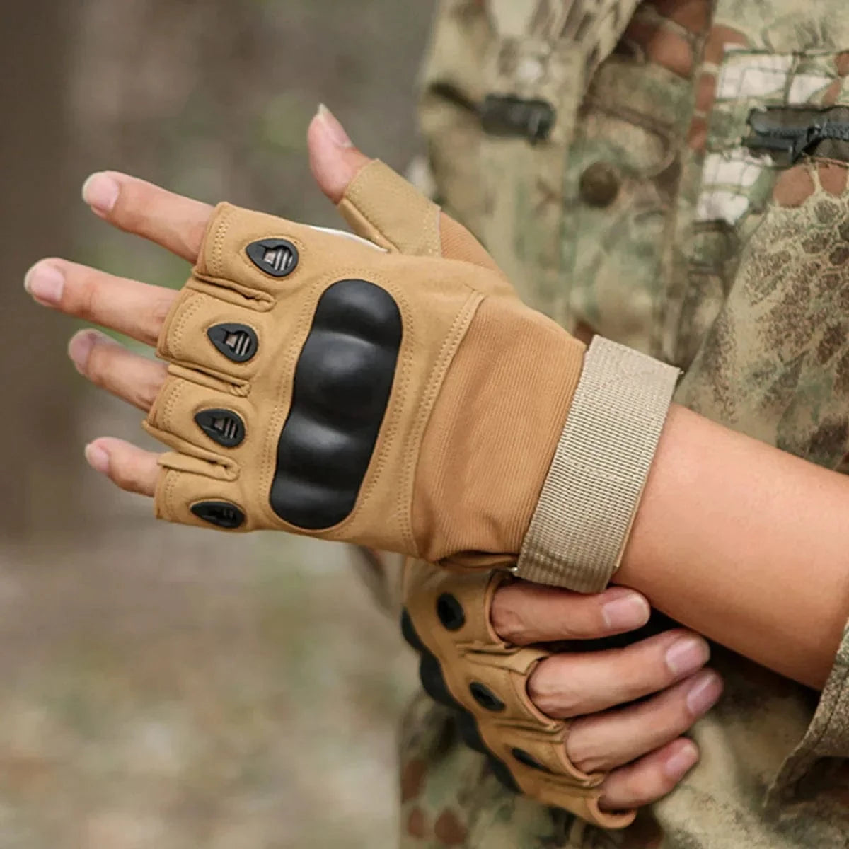 NOMAD F1 – Tactical Fingerless Gloves, Ultra-Light Combat Grip, Summer Ops