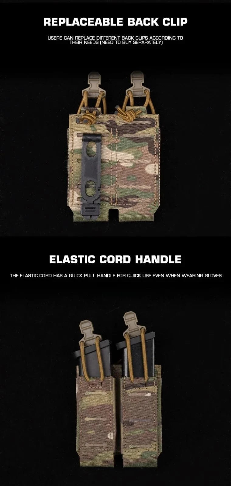 ASSAULTER DUAL MK2 Utility Pouch – MOLLE Quick-Release Tactical Mag Organizer