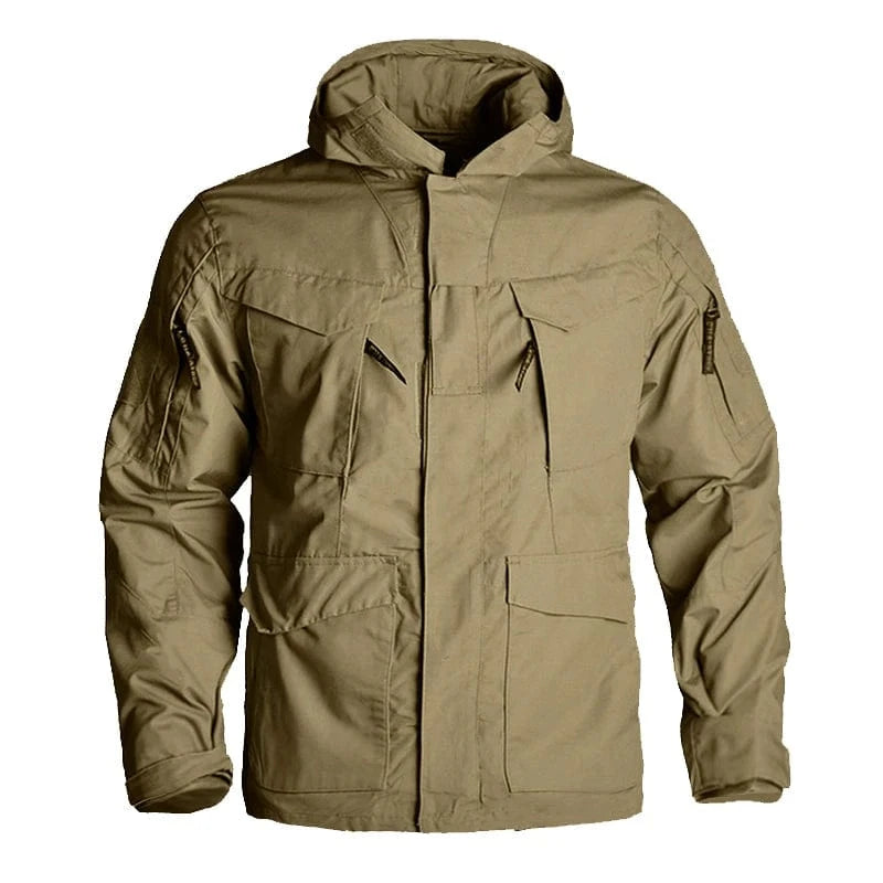 M65 WARCORE TACTICAL JACKET – Waterproof Military Field Shell with 10 Gear Pockets