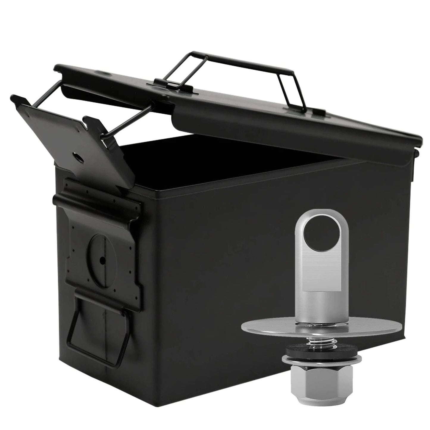 STRONGHOLD 50 Cal Steel Ammo Can – Lockable Military-Style Waterproof Storage Box