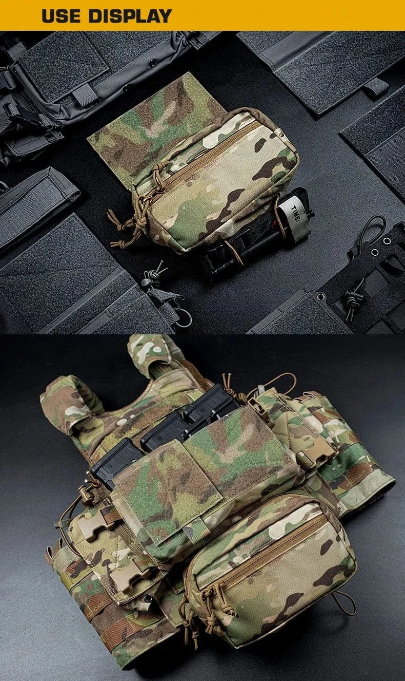 WARGRID VE-74 Tactical Chest Rig Panel – MOLLE Utility Pouch System for Field Ops & EDC