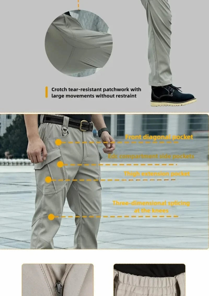 X9 FLEXCORE TACTICAL PANTS – Lightweight Stretch Cotton Combat Cargo Trousers