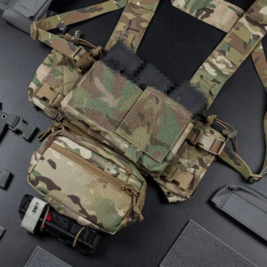 MK4 MICRO CHEST RIG – Modular Tactical Harness | 500D Nylon | YKK | Multicam Variants