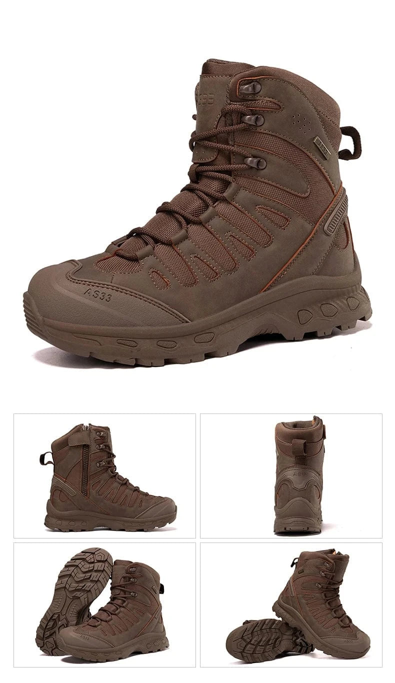 OUTRIDER V1 – Tactical Ankle Boots, Zip-Up, Waterproof, Climbing-Grade Desert Soles