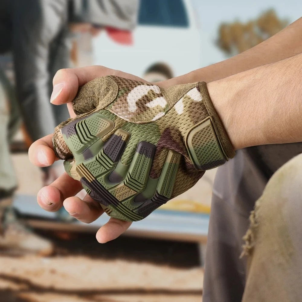 VANGUARD B53 – Tactical Fingerless Gloves, Reinforced Palm, Breathable Grip, Half-Finger Ops