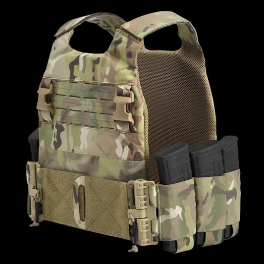 KRYDEX Elastic Quick Release Cummerbund with 4 AR Mag Pouches – Tactical Stretch Vest Side Panel (2pcs)