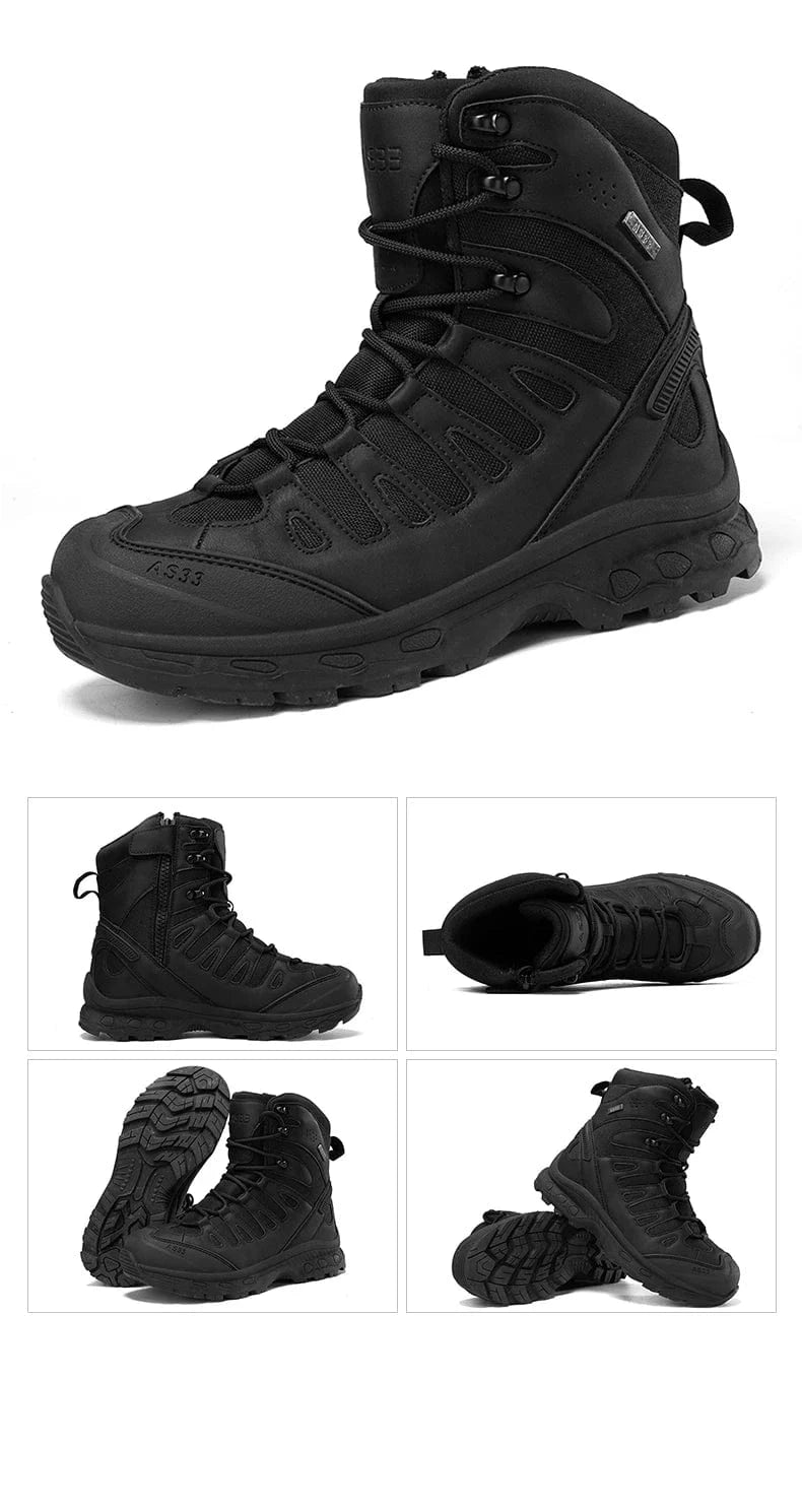 OUTRIDER V1 – Tactical Ankle Boots, Zip-Up, Waterproof, Climbing-Grade Desert Soles