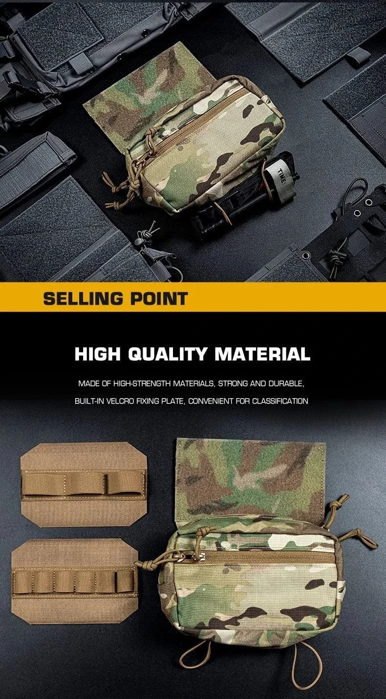 WARGRID VE-74 Tactical Chest Rig Panel – MOLLE Utility Pouch System for Field Ops & EDC