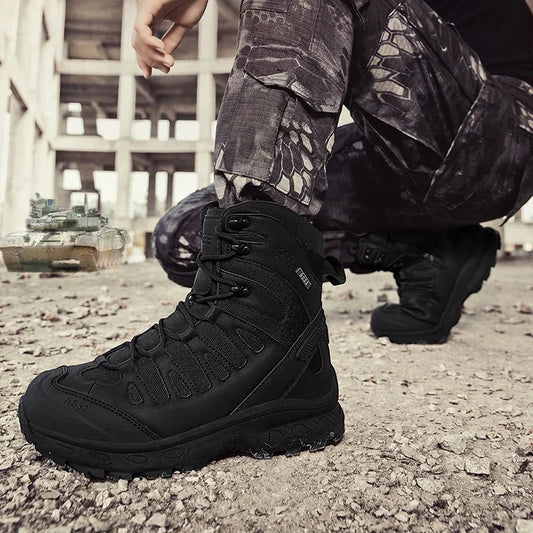 OUTRIDER V1 – Tactical Ankle Boots, Zip-Up, Waterproof, Climbing-Grade Desert Soles