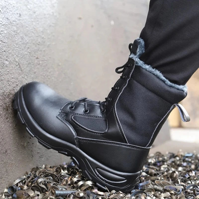 STRIKEFORCE T7 – Steel Toe Tactical Boots, Anti-Slip, Puncture-Proof Safety Build