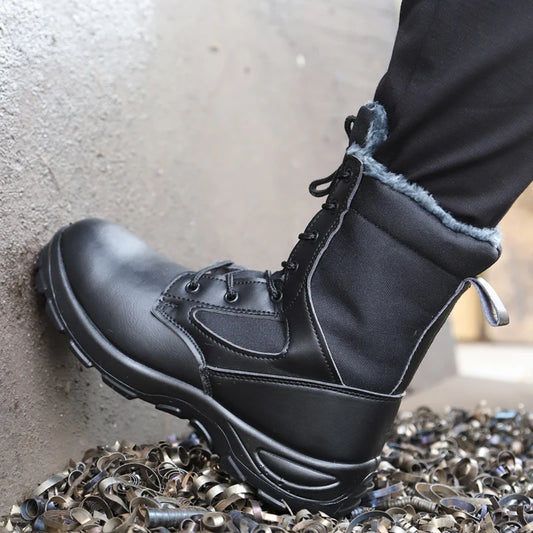 STRIKEFORCE T7 – Steel Toe Tactical Boots, Anti-Slip, Puncture-Proof Safety Build