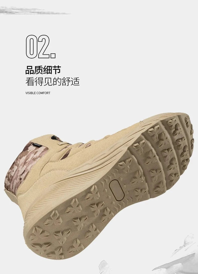 RAIDCORE V6 – Tactical Ankle Boots, Zip-Up, Waterproof, Desert-Ready Combat Sole