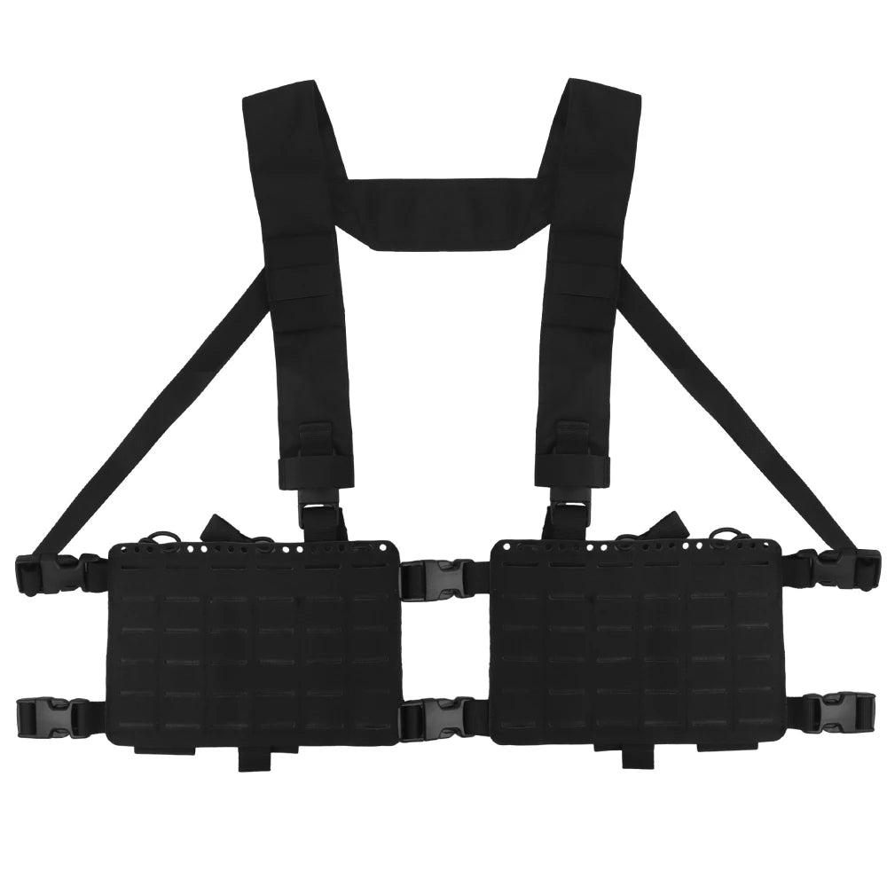ALPHA MODULAR CHEST RIG – Split Panel Tactical Loadout System | MOLLE | Elastic Core | Multicam