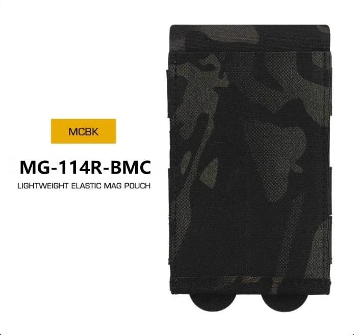 STRIKESHIFT MG-114 Elastic Mag Pouch – MOLLE Tactical 5.56 Stretch Utility Carrier