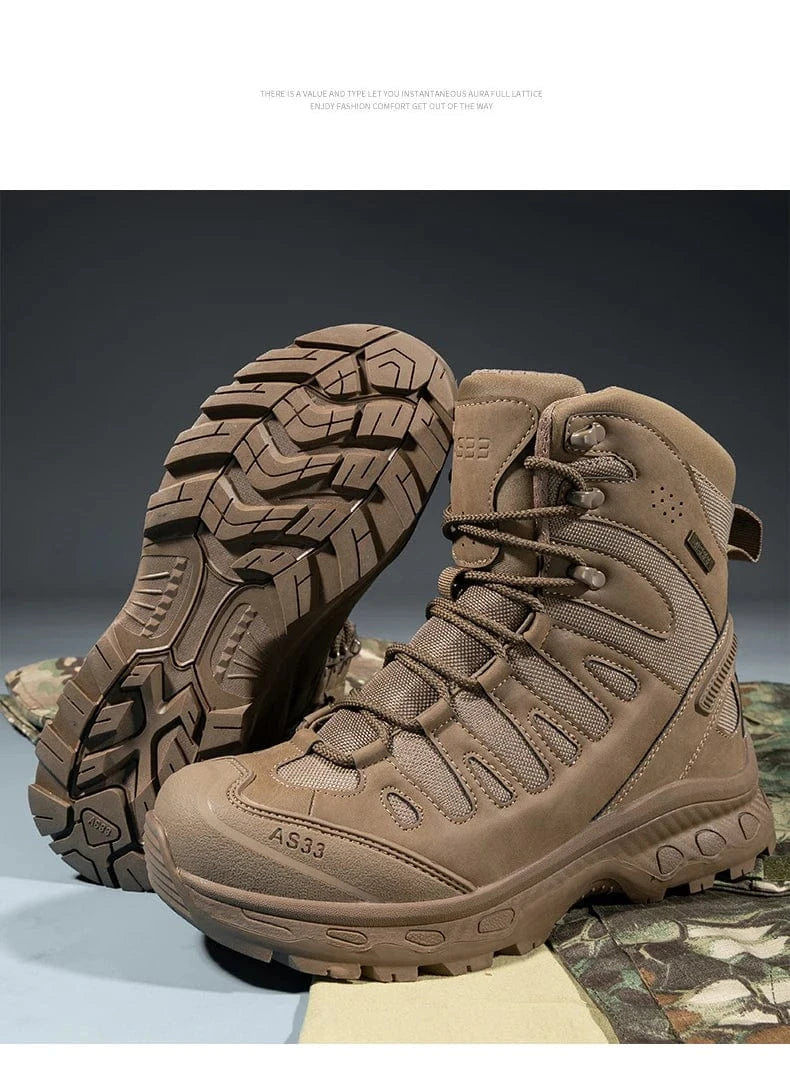 OUTRIDER V1 – Tactical Ankle Boots, Zip-Up, Waterproof, Climbing-Grade Desert Soles
