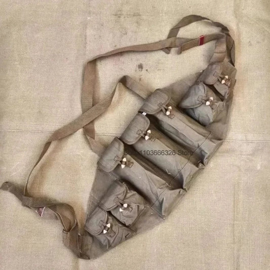 TYPE 56 LIFCHIK-1 – Classic AK Chest Rig | Canvas Carrier | 3-Cell Mag Pouch | Field Ready