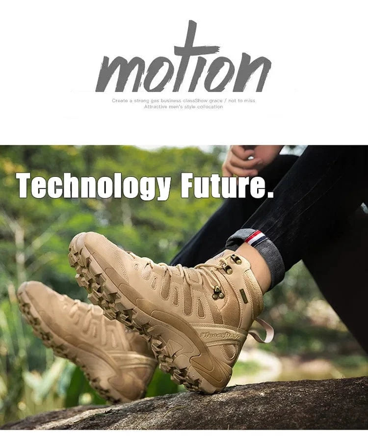PHANTOM X1 – Tactical Canvas Boots, Lace-Up Ankle, EVA Sole, Outdoor Spring-Autumn Combat Style
