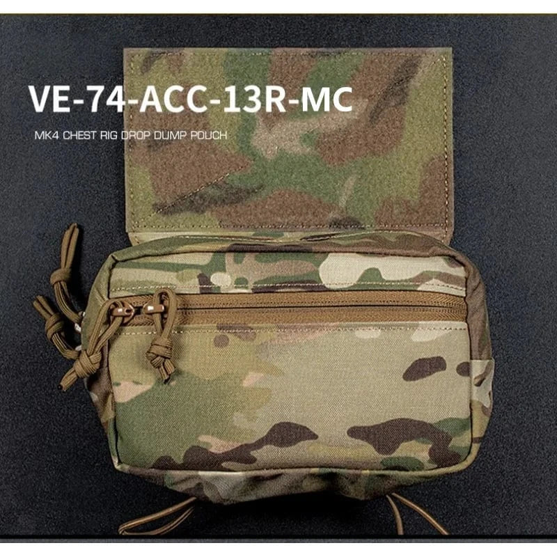 WARGRID VE-74 Tactical Chest Rig Panel – MOLLE Utility Pouch System for Field Ops & EDC