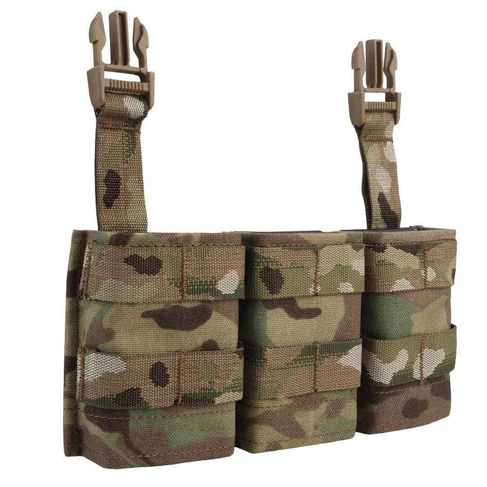 FAST 5.56 Triple Mag Bag – Tactical MOLLE Magazine Carrier (Medium)