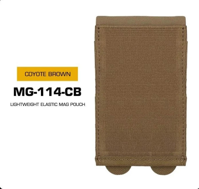 STRIKESHIFT MG-114 Elastic Mag Pouch – MOLLE Tactical 5.56 Stretch Utility Carrier