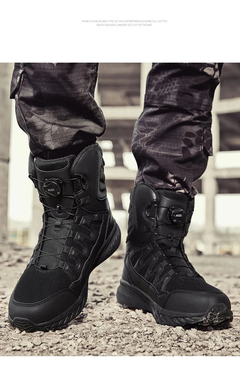 RAIDCORE V6 – Tactical Ankle Boots, Zip-Up, Waterproof, Desert-Ready Combat Sole