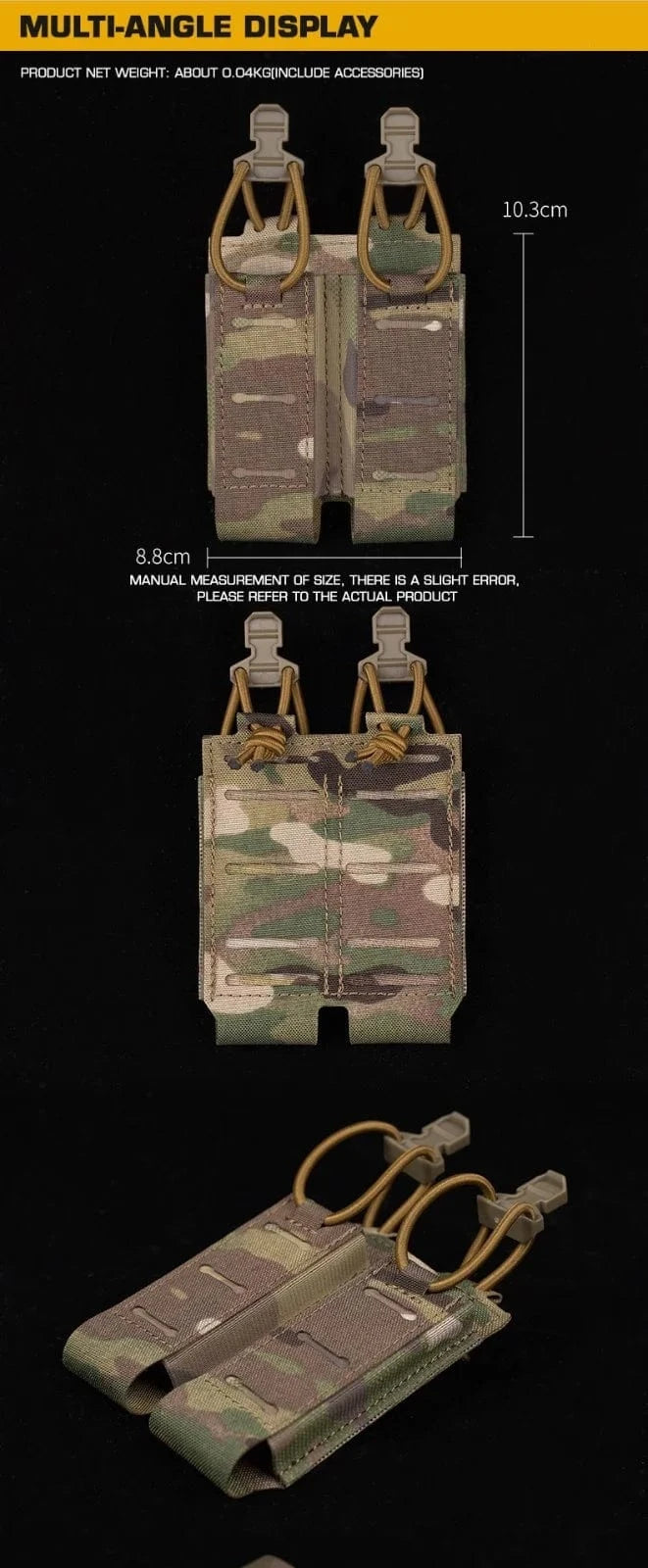 ASSAULTER DUAL MK2 Utility Pouch – MOLLE Quick-Release Tactical Mag Organizer
