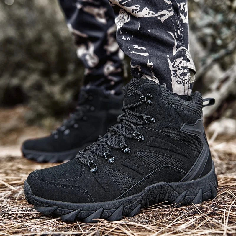 HELLRAID X7 – Tactical Combat Boots, Side-Zip, Mid-Calf, Reinforced Sole, Ops-Ready