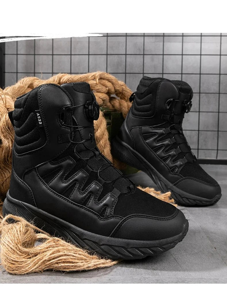 RAIDCORE V6 – Tactical Ankle Boots, Zip-Up, Waterproof, Desert-Ready Combat Sole