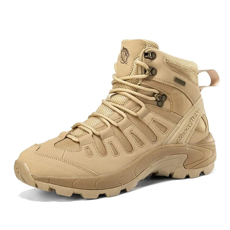 PHANTOM X1 – Tactical Canvas Boots, Lace-Up Ankle, EVA Sole, Outdoor Spring-Autumn Combat Style