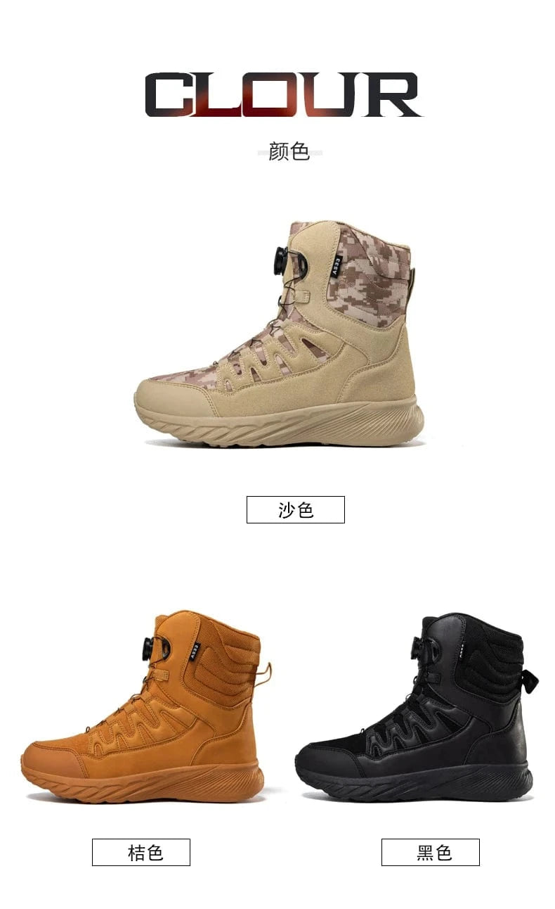 RAIDCORE V6 – Tactical Ankle Boots, Zip-Up, Waterproof, Desert-Ready Combat Sole