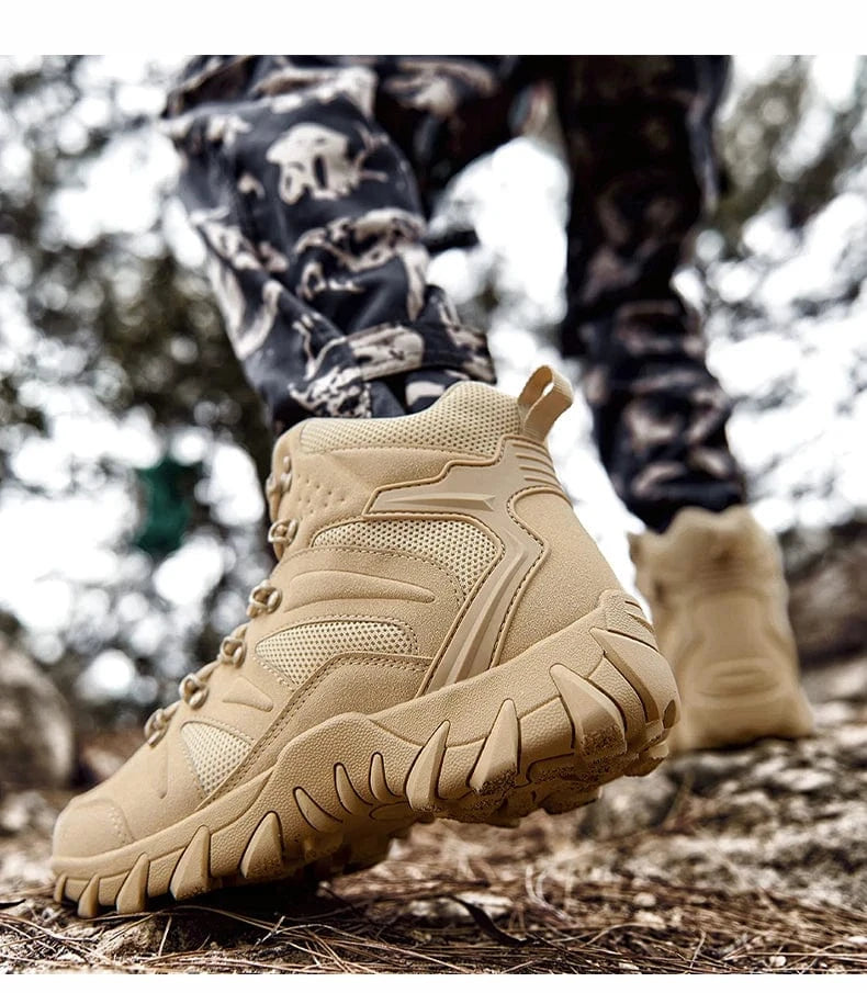 HELLRAID X7 – Tactical Combat Boots, Side-Zip, Mid-Calf, Reinforced Sole, Ops-Ready