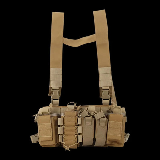 RECON RADIO HARNESS – Tactical Chest Rig Pouch for Comms, Maps & Utility Gear
