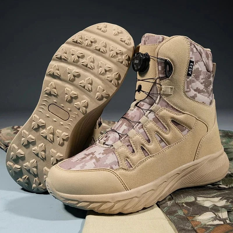 RAIDCORE V6 – Tactical Ankle Boots, Zip-Up, Waterproof, Desert-Ready Combat Sole