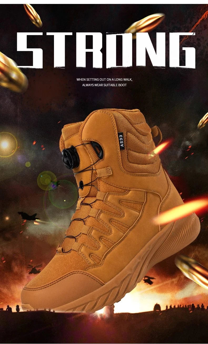 RAIDCORE V6 – Tactical Ankle Boots, Zip-Up, Waterproof, Desert-Ready Combat Sole