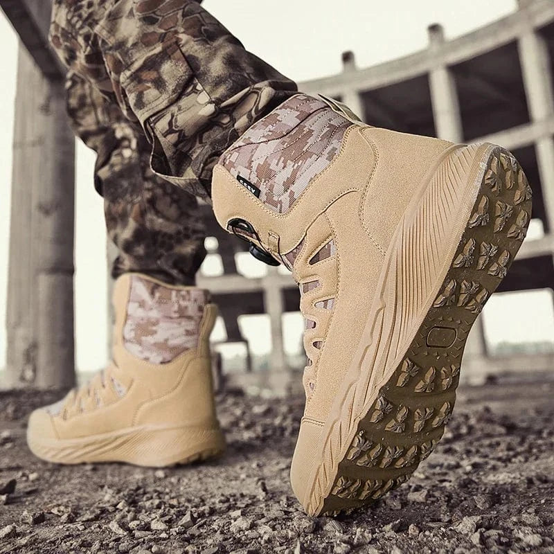 RAIDCORE V6 – Tactical Ankle Boots, Zip-Up, Waterproof, Desert-Ready Combat Sole