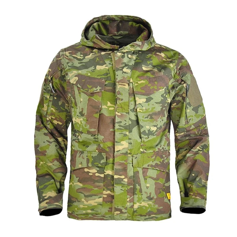 M65 WARCORE TACTICAL JACKET – Waterproof Military Field Shell with 10 Gear Pockets