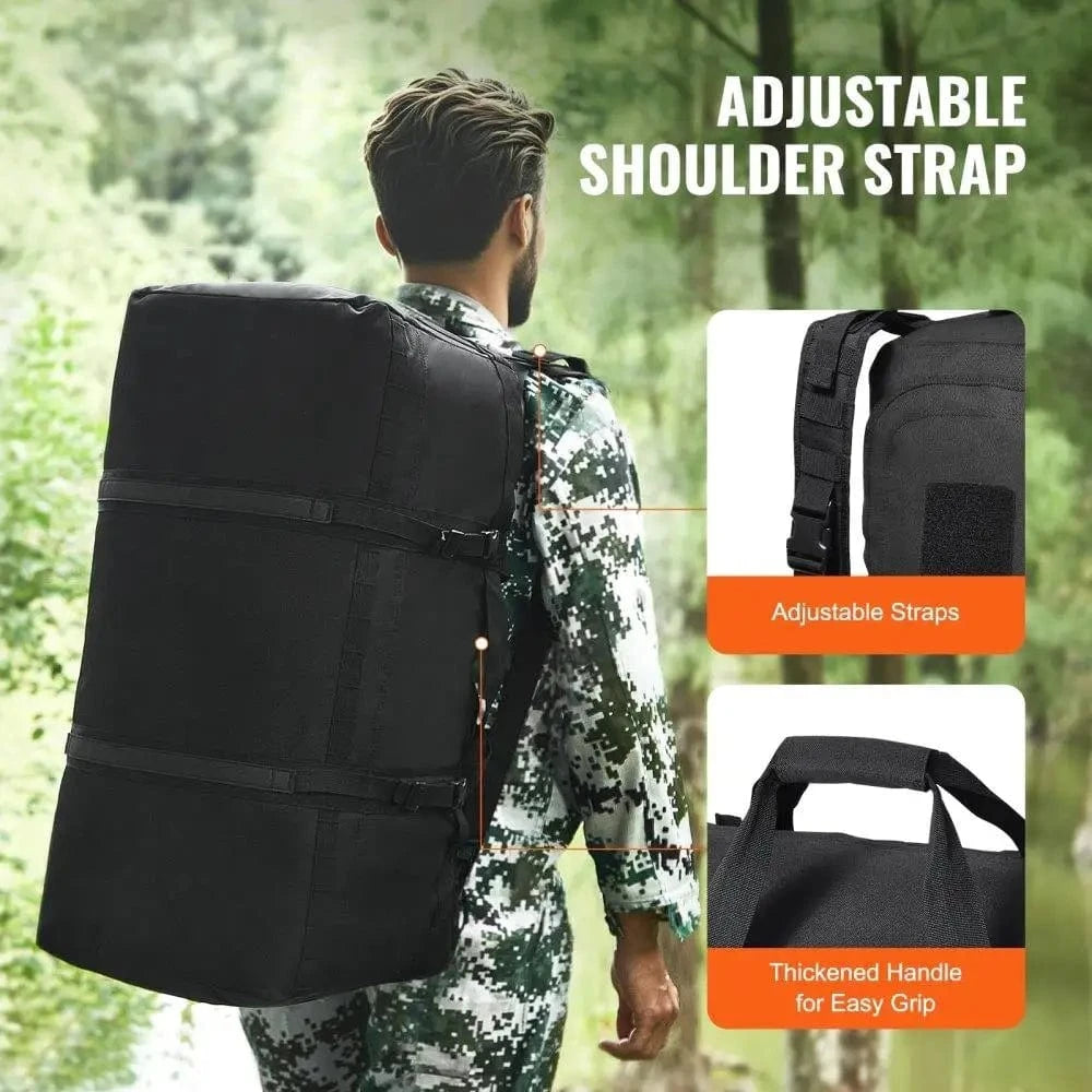BLACKHAWK 100L Tactical Duffle – Heavy-Duty Deployment Bag with Mesh Pouch System